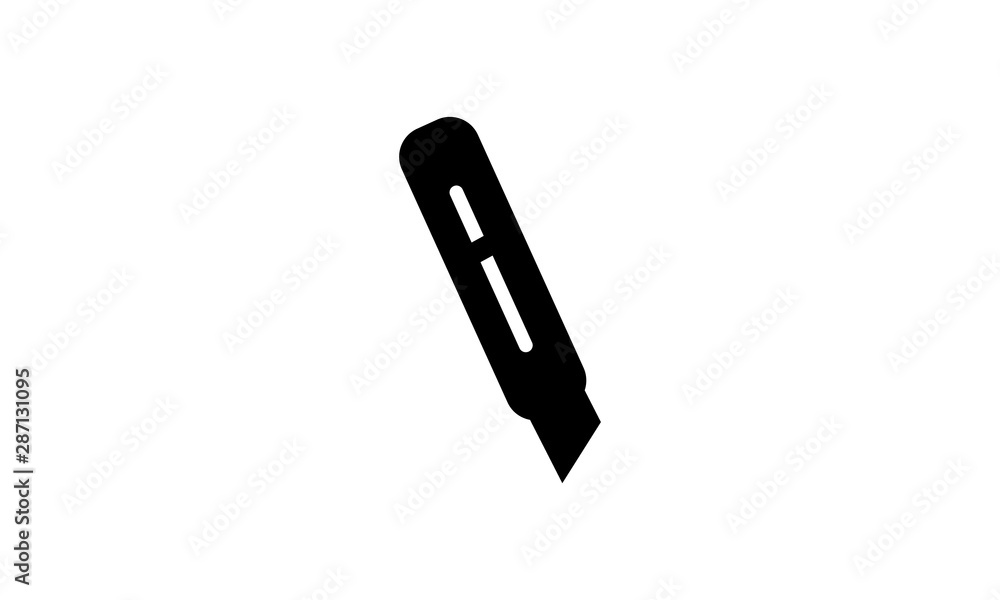 Cutter icon for construction and cutting tasks Cutter icon for construction and cutting tasks