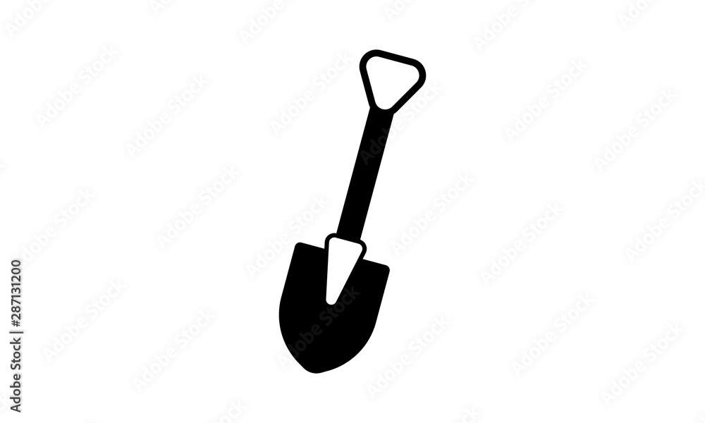 Shovel icon for digging and construction work Shovel icon for digging and construction work