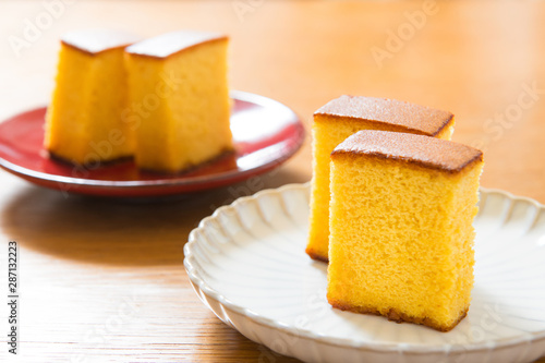  japanese sweets, castella cake,  (Japanese sponge cake)