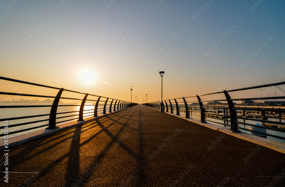 pier at sunrise