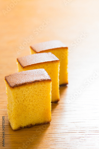  japanese sweets, castella cake, (Japanese sponge cake)