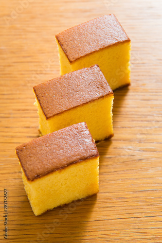  japanese sweets, castella cake,  (Japanese sponge cake) photo