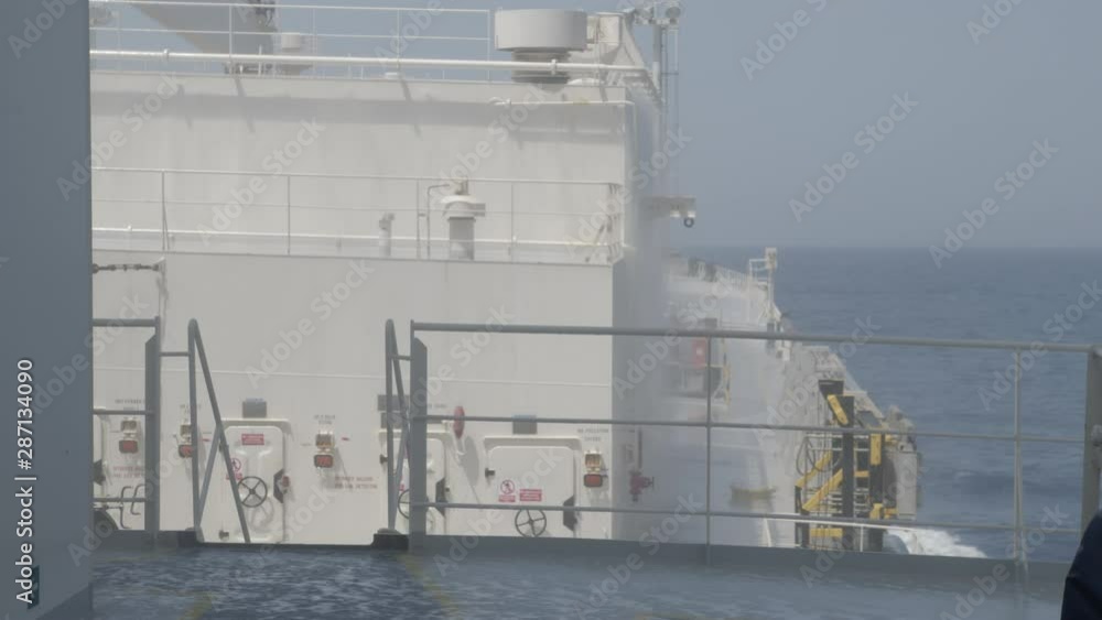 Water spray system of gas tanker test Water spray system of gas tanker test