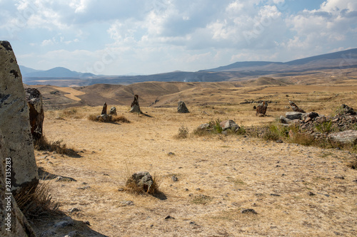 Carahunge, also called Zorats Karer, Karahunj, Qarahunj and Carenish. Landscape.  © Gevorg Simonyan