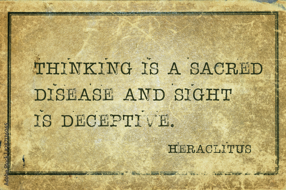 Obraz premium sacred disease Heraclitus