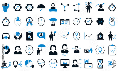 Business icons vector illustration for website and corporate design