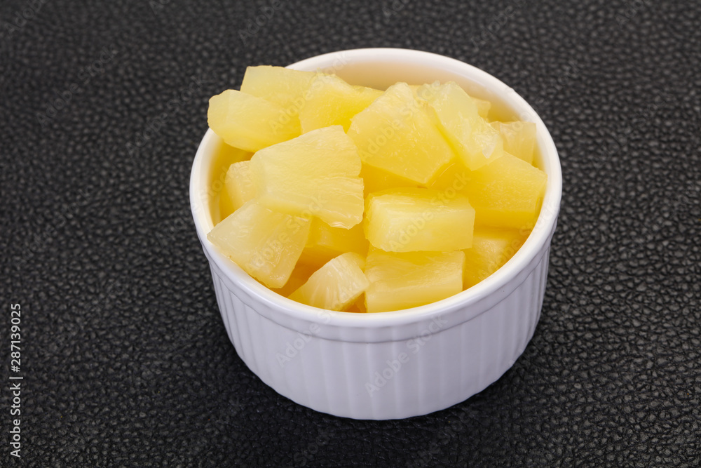 Marinated pineapple pieces Marinated pineapple pieces