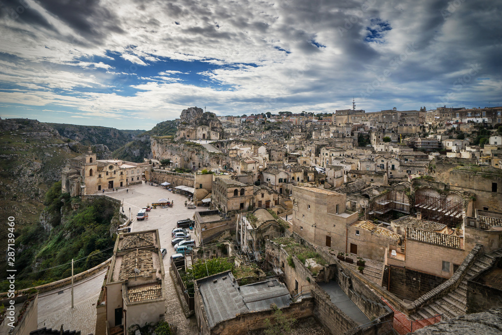 Fototapeta premium Matera, the cave city in Basilicata, Italy
