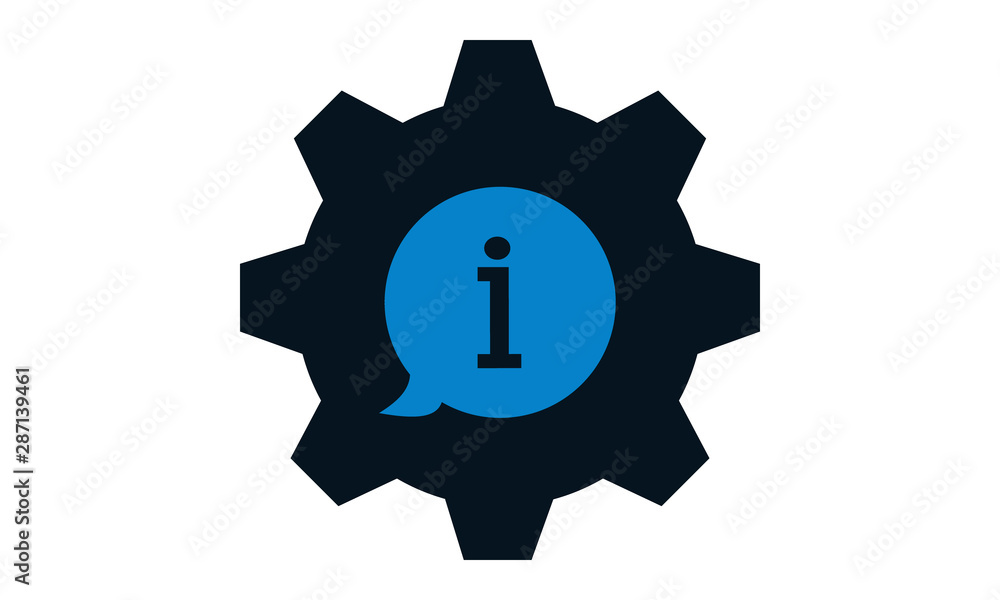 Info setting icon for configuration and tools Info setting icon for configuration and tools