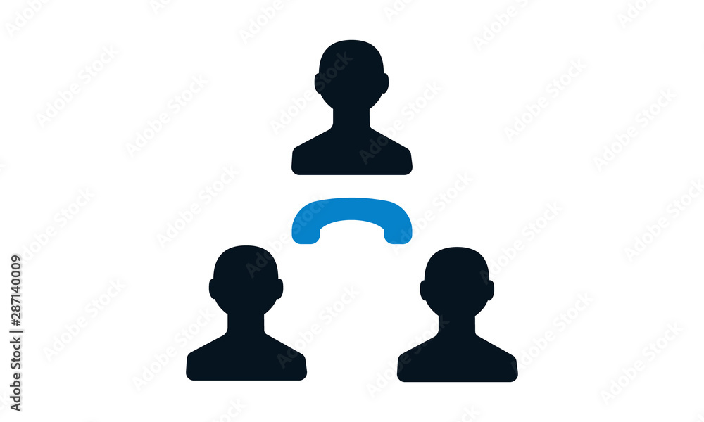 Teamwork communication icon for group collaboration Teamwork communication icon for group collaboration