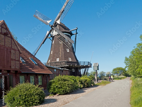 Windmühle auf der Insel Fehmarn an der Ostsee
