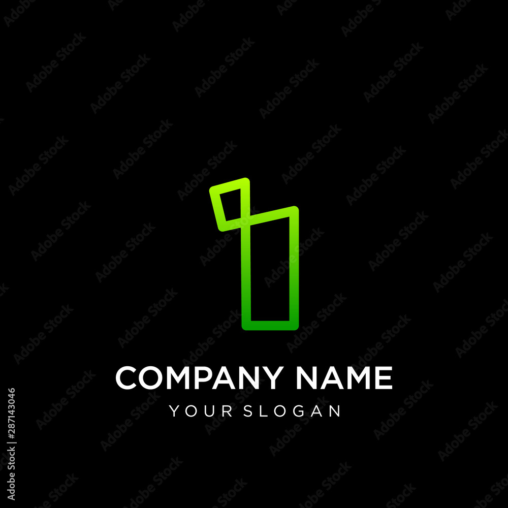 number 1 mono line logo. technology and digital concept. infinity, architecture, design -vector number 1 mono line logo. technology and digital concept. infinity, architecture, design -vector