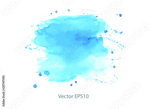 blue watercolor background. vector background