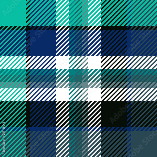 Plaid or tartan vector is background or texture in many color