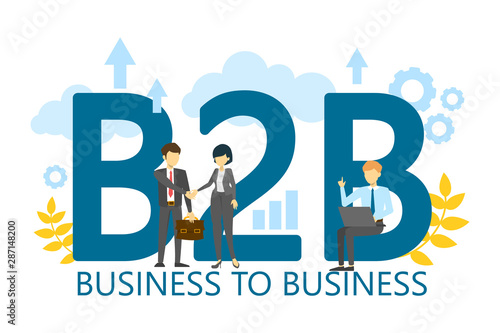 B2B business to business strategy. Corporate company