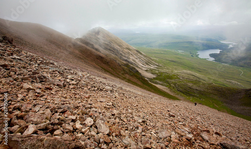 view from hillwalking in Scotland