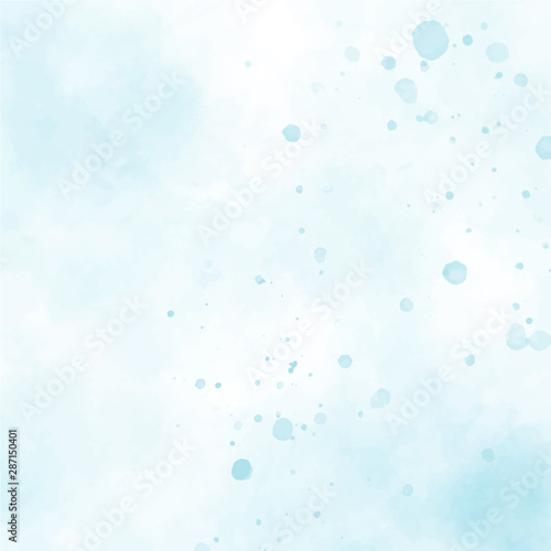 blue watercolor splash square background eps10 vector illustration