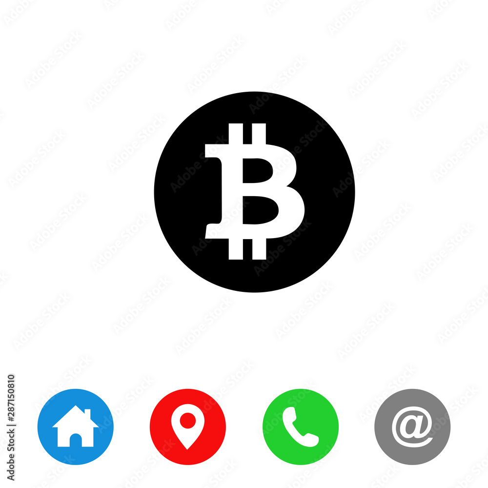 Bitcoin icon vector. symbol for web site Computer and mobile vector. Bitcoin icon vector. symbol for web site Computer and mobile vector.