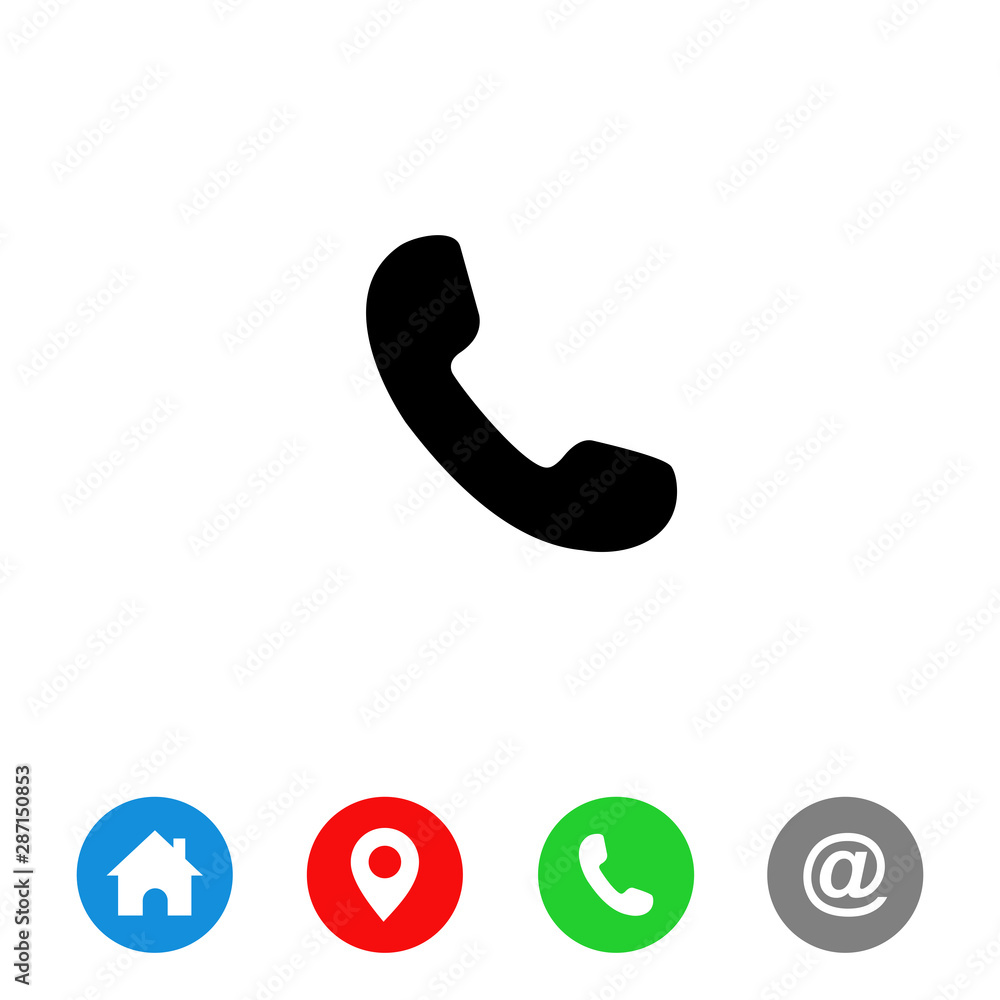 Call icon symbol vector. Mail Icon Symbols vector. symbol for web site Computer and mobile vector. Call icon symbol vector. Mail Icon Symbols vector. symbol for web site Computer and mobile vector.