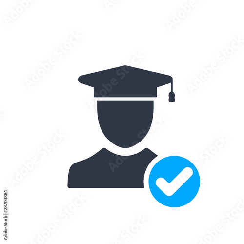 Expert Advice, Expert Opinion icon with check sign, approved, confirm, done, tick, completed symbol