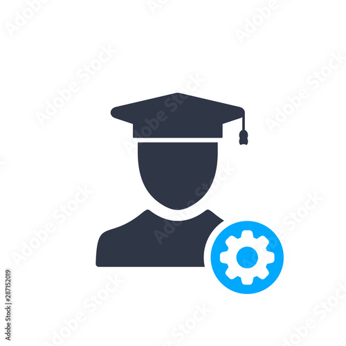 Expert Advice, Expert Opinion icon with settings sign, customize, setup, manage, process symbol