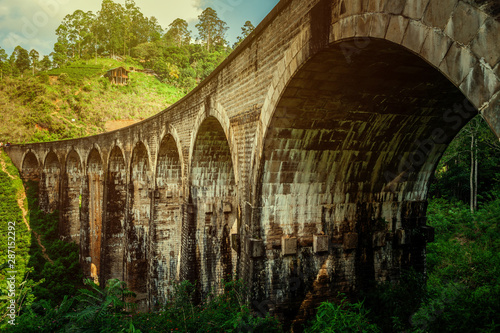 Experience the beauty of Sri Lanka with the iconic Nine Arches Bridge. A must-see attraction for stunning views and memorable photos. © bestforbest