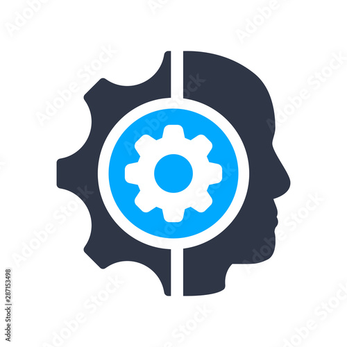 Employee skills sign. Leadership Skills icon with settings sign, customize, setup, manage, process symbol