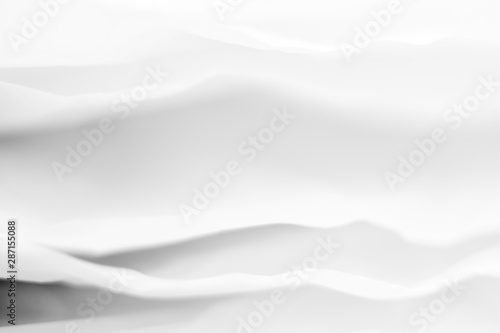 White paper layers. Blur wavy lines. Creative design. Abstract art background. Empty space. © golubovy