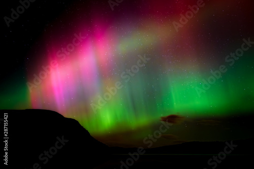 Aurora borealis over Loch Brora  Sutherland