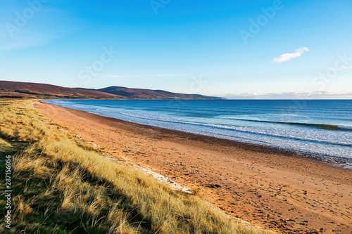 Soft morning light on Brora beach