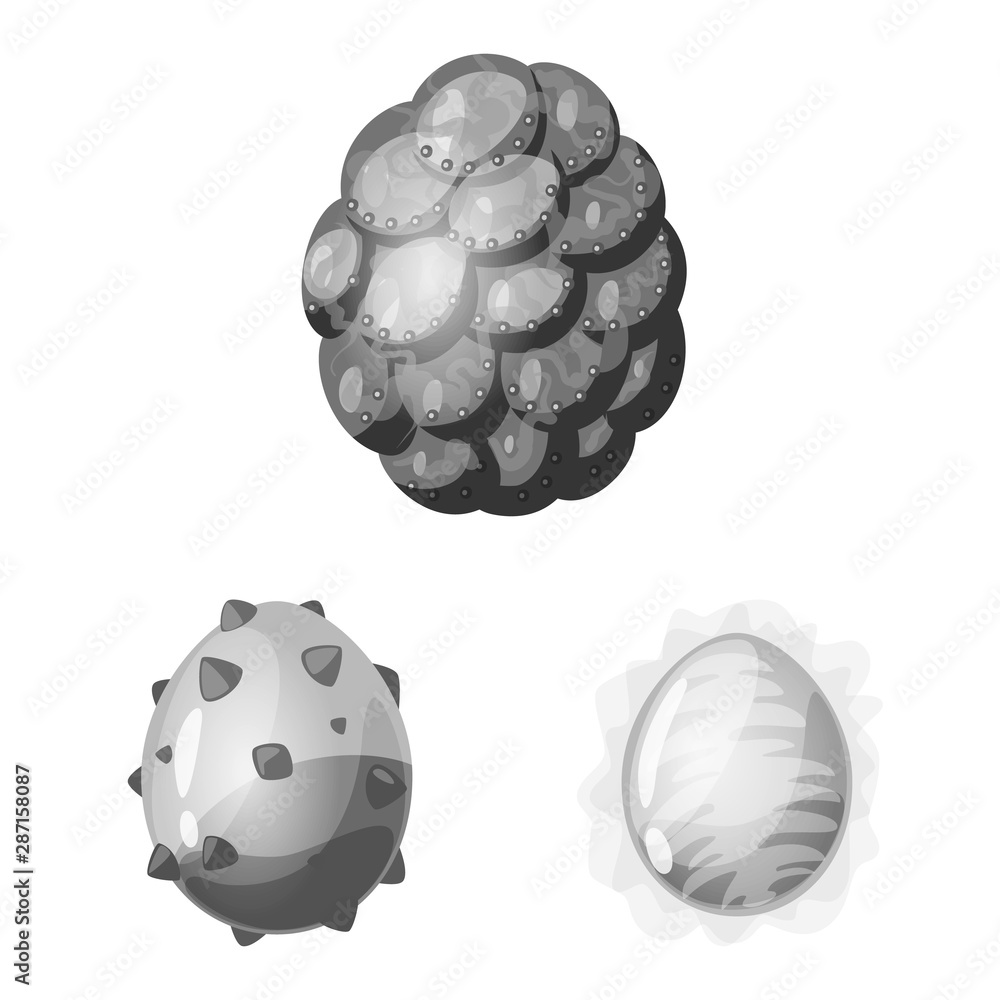 Isolated object of monster and fantasy symbol. Set of monster and big vector icon for stock. Isolated object of monster and fantasy symbol. Set of monster and big vector icon for stock.