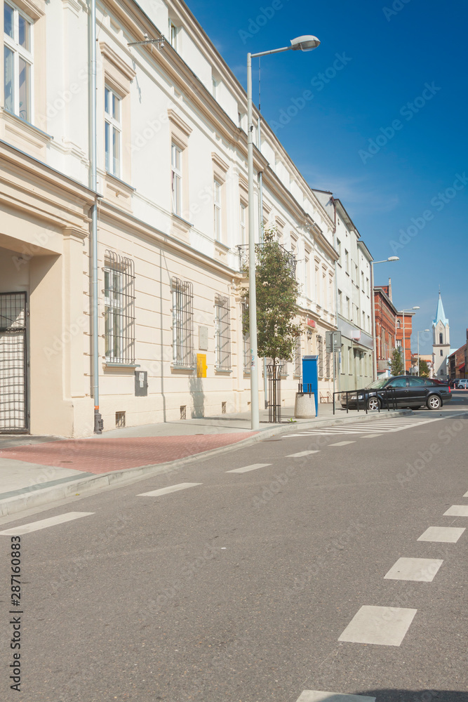 Poland, Malopolska, Oswiecim, Wladyslawa Jagielly Street, Assumption Church