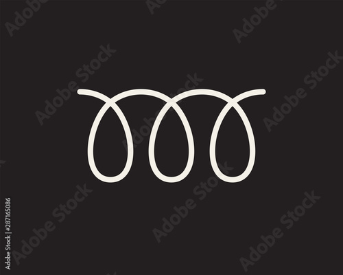 White icon design template element on black