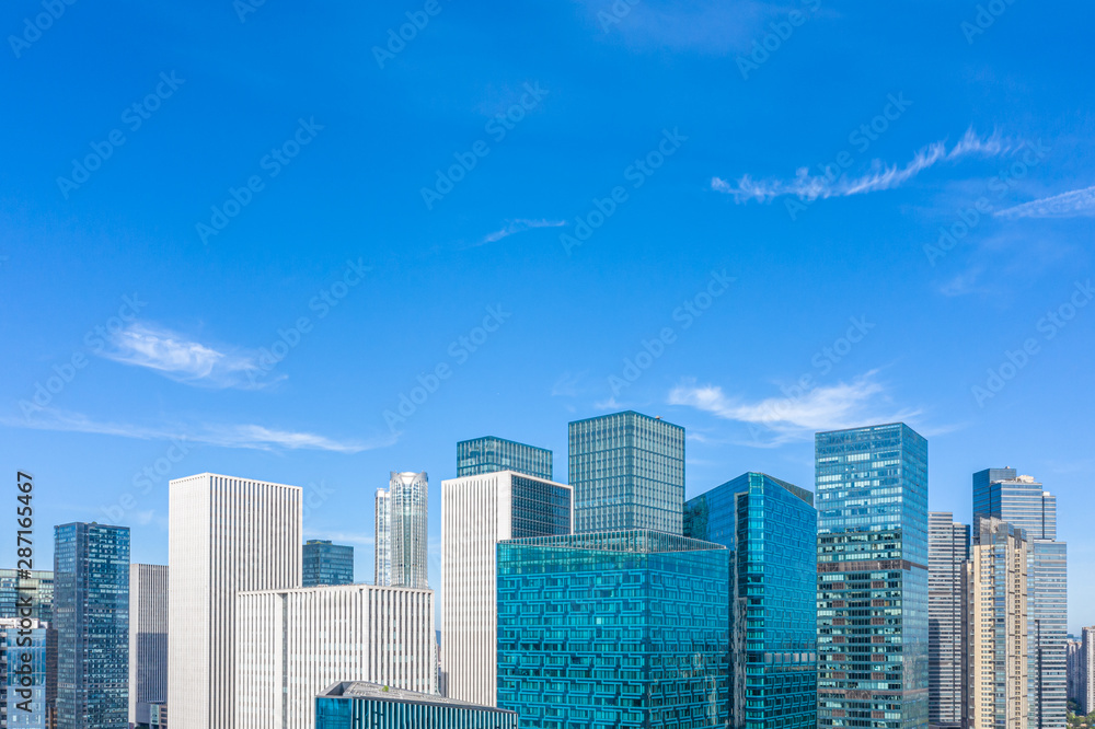 Fototapeta premium city skyline in hangzhou china