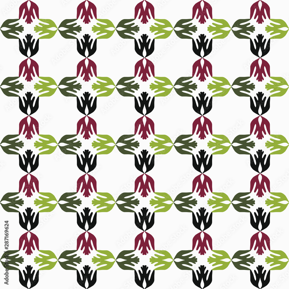 Fototapeta premium Seamless abstract pattern. Colored background.