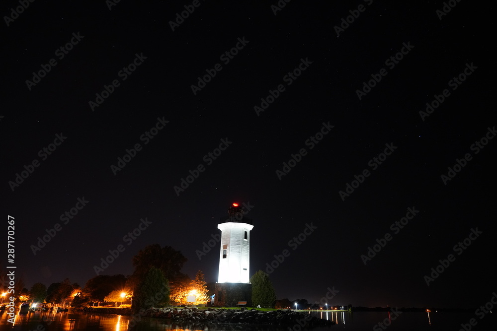 Lighthouse of Fond du Lac Wisconsin Standing bright to light the dark night
