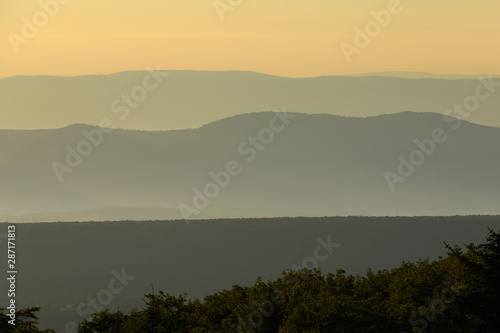 Potomac Highlands Ridges at Dawn - View from Dolly Sods