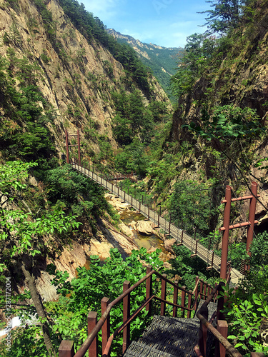 Bridge in Seoraksan National Park  photo