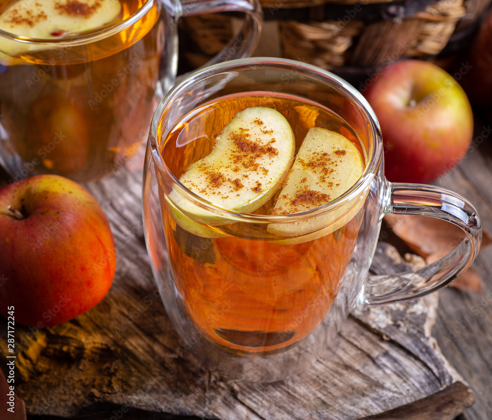 Cup of Cider With Apple Slices Cup of Cider With Apple Slices