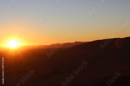 sunrise in namib desert from dune 45 © LM Photographs