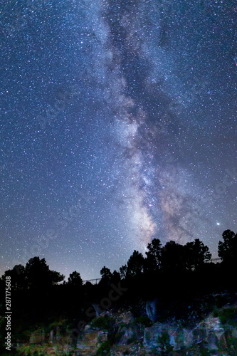 The Grand Canyon National Park -south rim was recently named a "dark skies" site and the park was certainly very dark and seemingly void of light pollution which helped these images of the Milky Way a