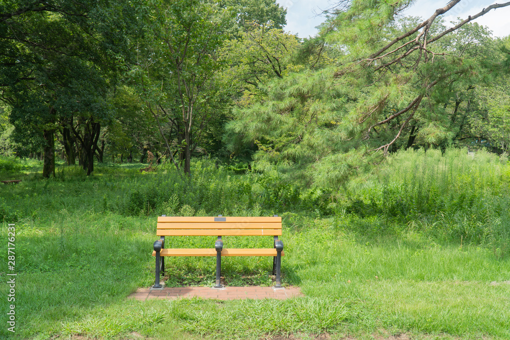 公園のベンチ