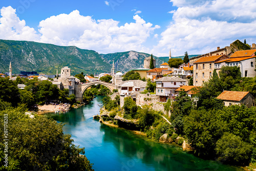 The beautiful old bridge of Mostar