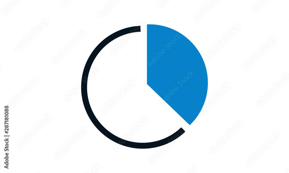 Pie chart icon for data analysis and reports Pie chart icon for data analysis and reports