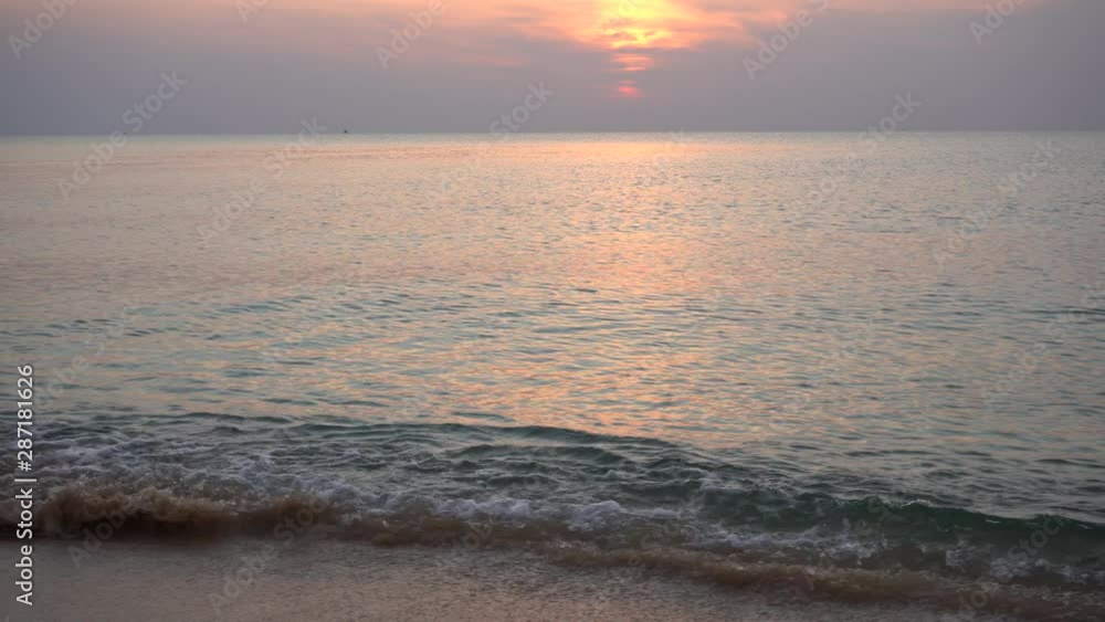 Sunset on Long beach in Phu Quoc Sunset on Long beach in Phu Quoc