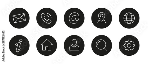 Web Kontakt Symbole