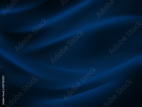 Sea Wave Abstract Navy Blue Black Neon Pattern Moon Light Silk Wavy Dark Texture Night Beach Party Background photo