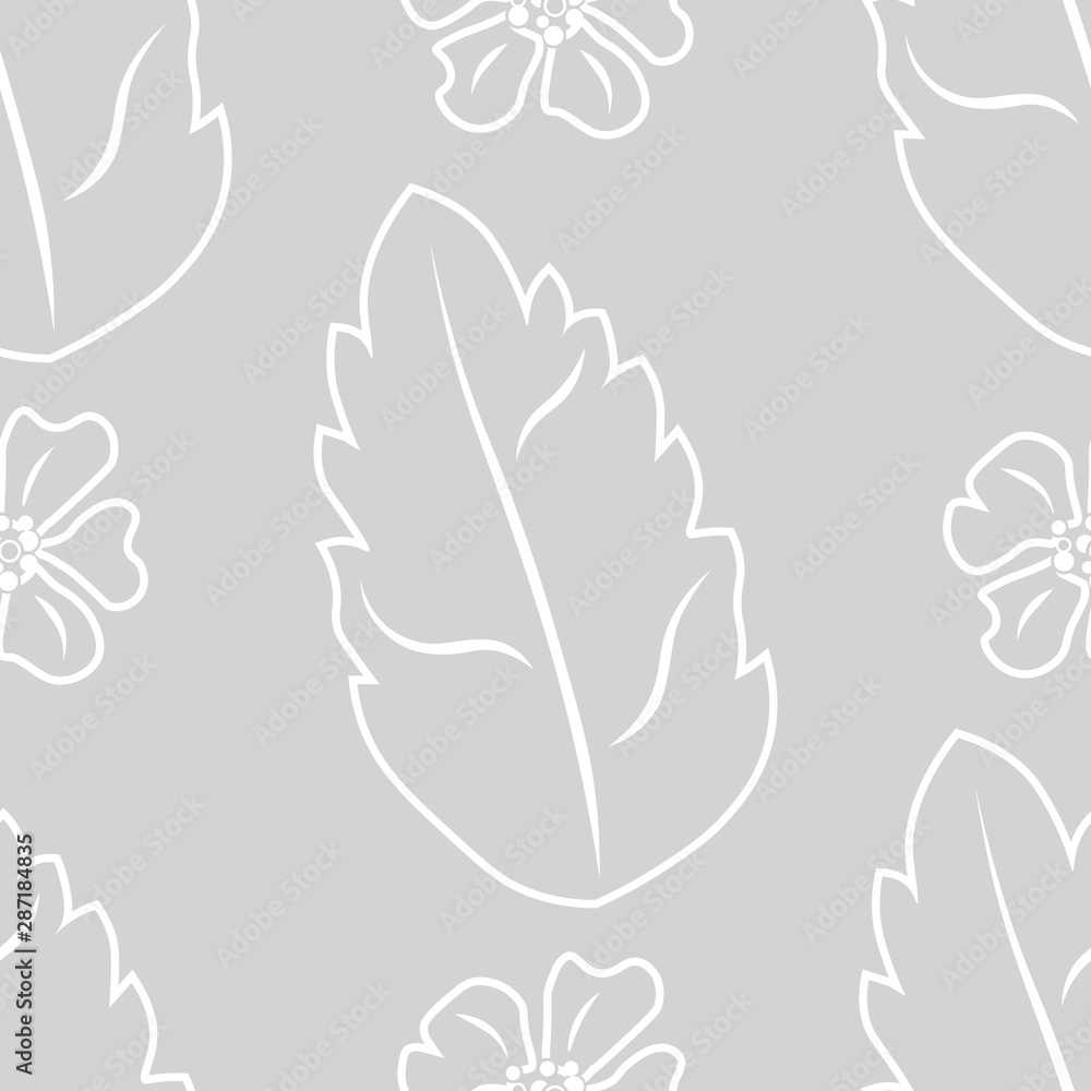 floral seamless pattern with flowers and leaves floral seamless pattern with flowers and leaves