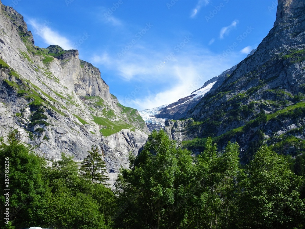 Wetterhorn mit Gletscher Wetterhorn mit Gletscher