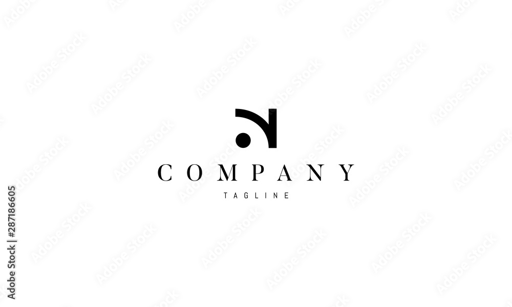 Vector logo on which the abstract image of the letter N. Vector logo on which the abstract image of the letter N.
